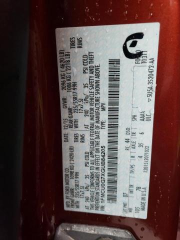 1FMCU0G7XGUB84205 Ford ESCAPE SE