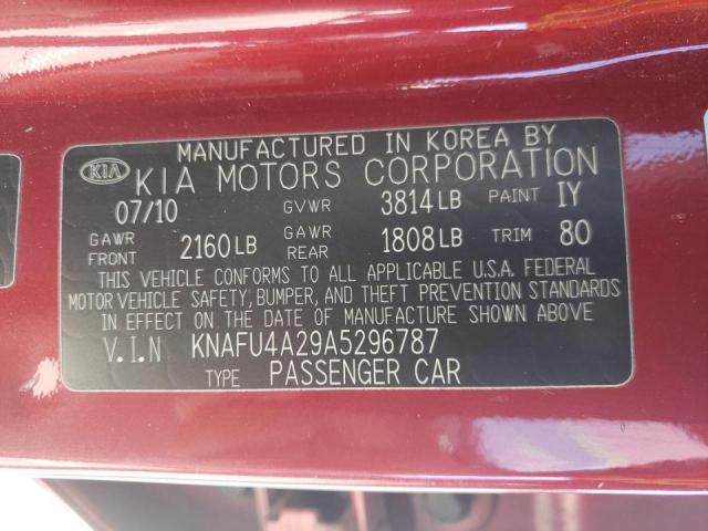 KNAFU4A29A5296787 KIA FORTE EX