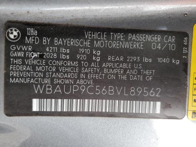 WBAUP9C56BVL89562 BMW 128 I