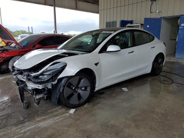 Salvage cars for sale from Copart Homestead, FL: 2021 Tesla Model 3