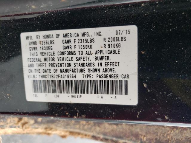 2015 HONDA ACCORD EX 1HGCT1B72FA016354