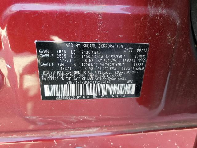 4S4BSAFC1J3235805 Subaru Outback 2.5i Premium
