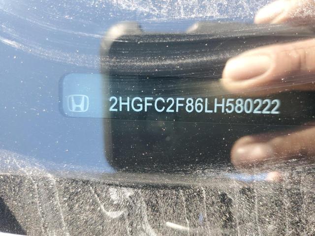 2020 HONDA CIVIC SPOR 2HGFC2F86LH580222