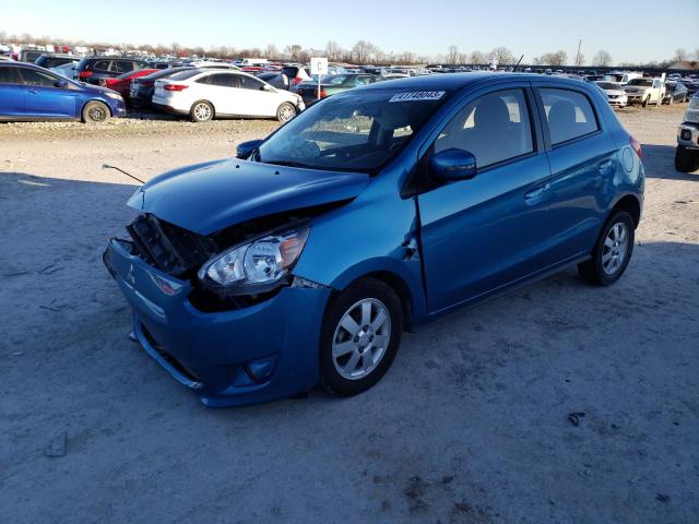Salvage cars for sale from Copart Sikeston, MO: 2015 Mitsubishi Mirage ES