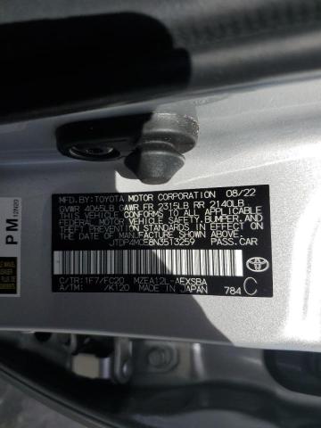 JTDP4MCE8N3513259 Toyota COROLLA SE