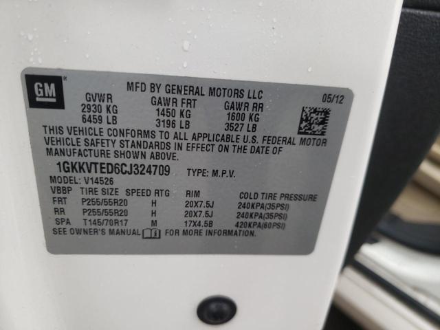 1GKKVTED6CJ324709 GMC ACADIA DEN