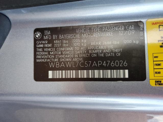 WBAWL7C57AP476026 BMW 335 I
