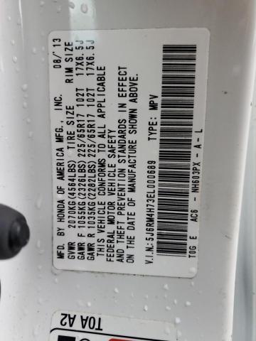 2014 HONDA CR-V EXL - 5J6RM4H73EL000689