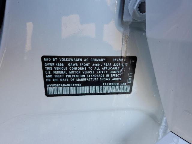 2022 VOLKSWAGEN ARTEON SE - WVWSR7AN4NE012261