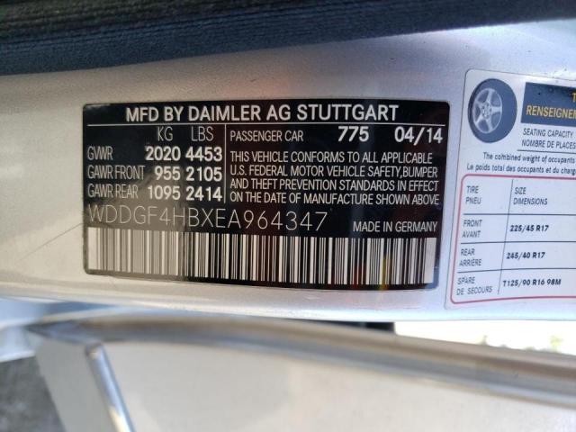 WDDGF4HBXEA964347 Mercedes-Benz C 250