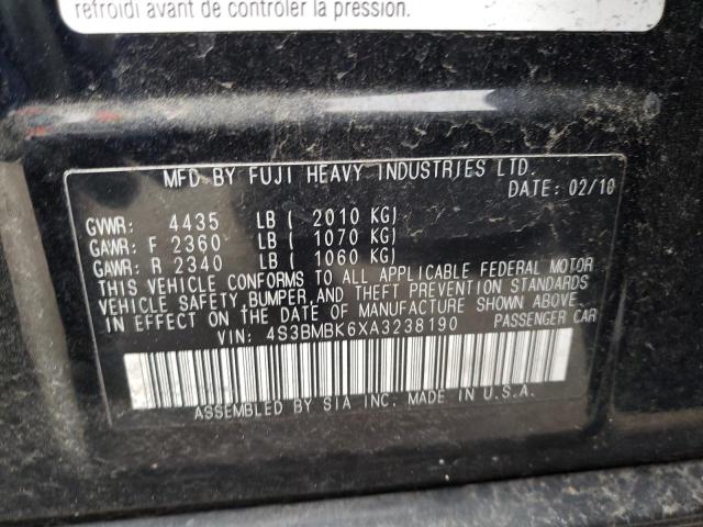4S3BMBK6XA3238190 Subaru Legacy 2.5i Limited