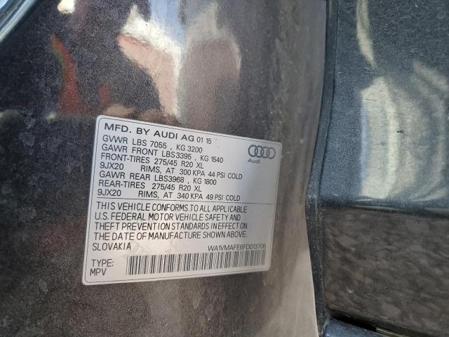 2015 AUDI Q7 TDI PRE - WA1VMAFE6FD013706