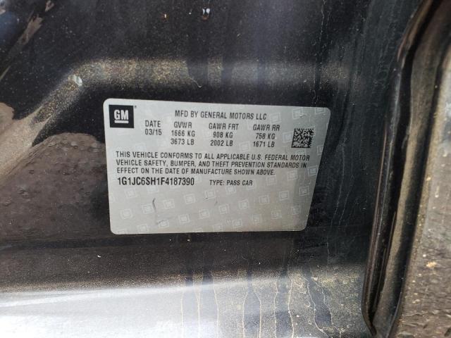 2015 CHEVROLET SONIC LT - 1G1JC6SH1F4187390
