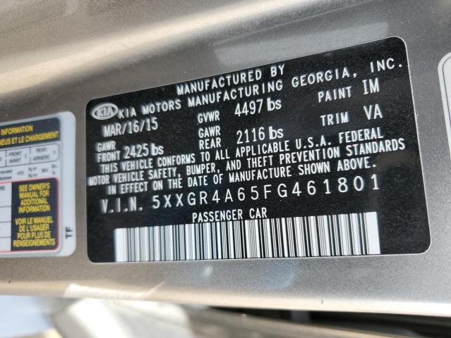 2015 KIA OPTIMA SX 5XXGR4A65FG461801