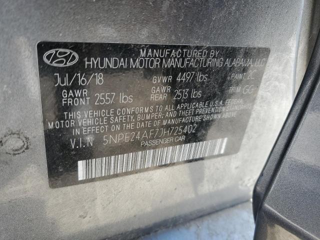 5NPE24AF7JH725402 Hyundai SONATA SE