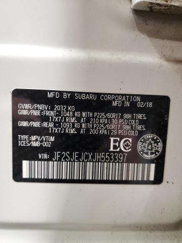 2018 SUBARU FORESTER 2 - JF2SJEJCXJH553397