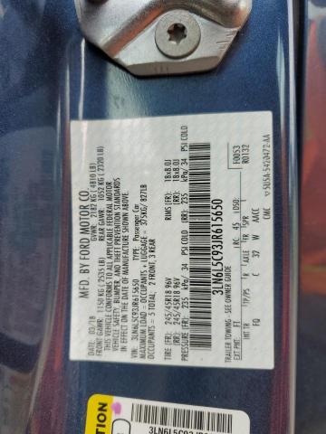 3LN6L5C93JR615650 Lincoln MKZ SELECT