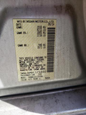 1N4AL3AP6FC171602 Nissan ALTIMA 2.5