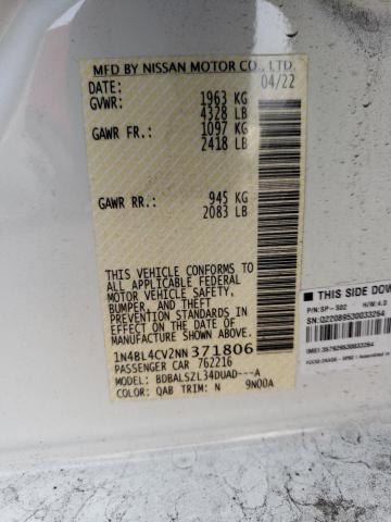 1N4BL4CV2NN371806 Nissan ALTIMA SR