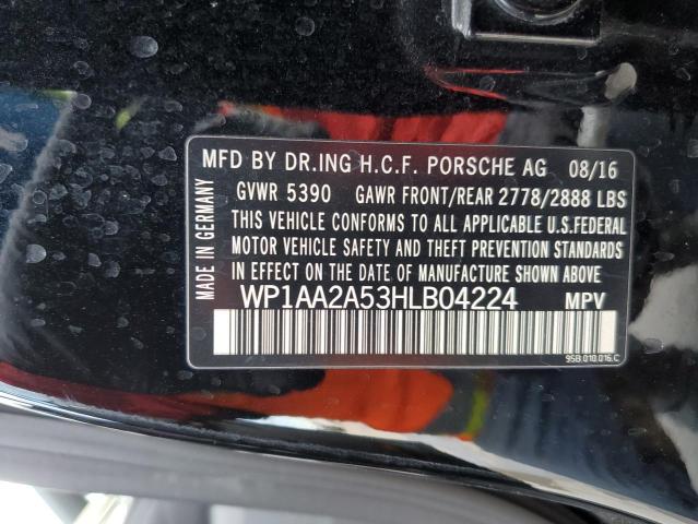 2017 PORSCHE MACAN - WP1AA2A53HLB04224