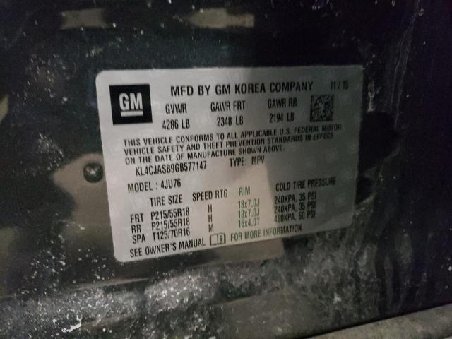 2016 BUICK ENCORE - KL4CJASB9GB577147