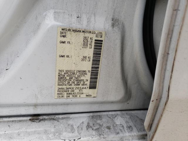 1N4AL3AP4JC205447 Nissan ALTIMA 2.5