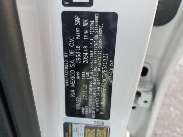 3KPF44AC0PE540321 KIA FORTE GT