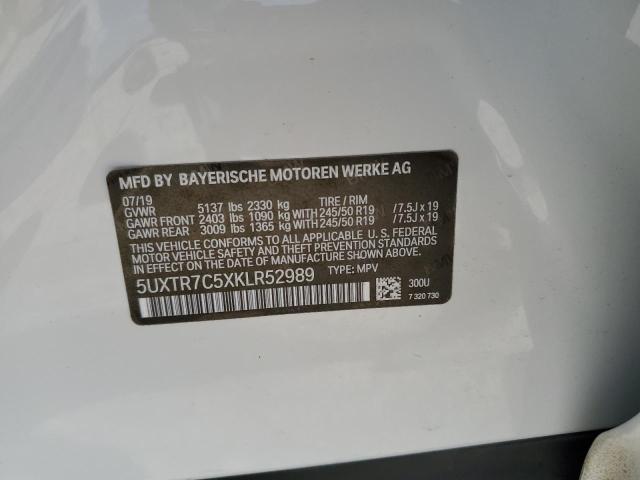 5UXTR7C5XKLR52989 BMW X3 Sdrive30i