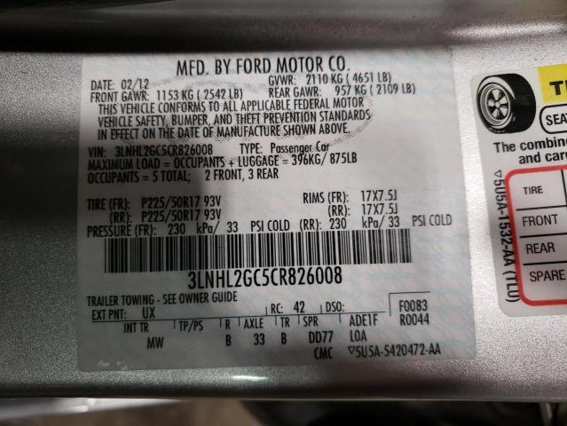 3LNHL2GC5CR826008 Lincoln MKZ