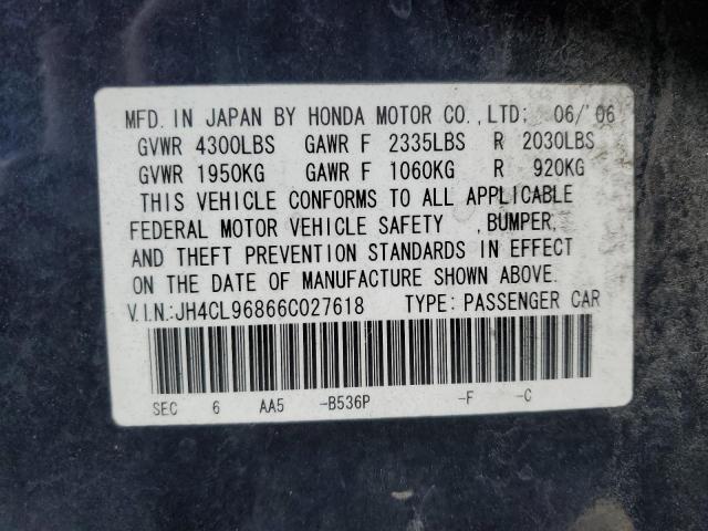 JH4CL96866C027618 Acura TSX