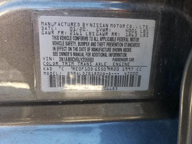3N1AB8CV6LY206683 Nissan SENTRA SV