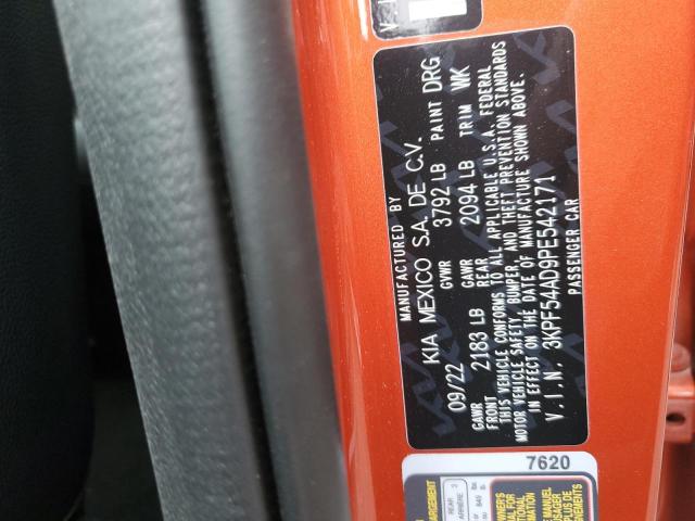 3KPF54AD9PE542171 KIA Forte Gt Line