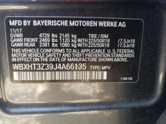 WBXHT3Z39J4A66135 BMW X1 Xdrive28i
