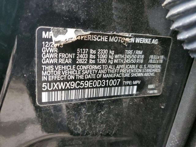 5UXWX9C59E0D31007 BMW X3 Xdrive28i