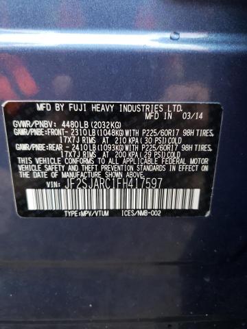 JF2SJARC1FH417597 Subaru Forester 2.5i Limited