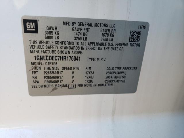 2017 CHEVROLET TAHOE POLI - 1GNLCDEC7HR176041