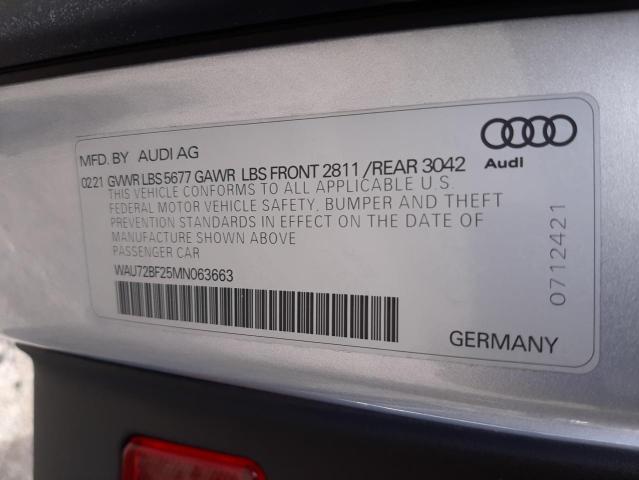 2021 AUDI A6 ALLROAD WAU72BF25MN063663