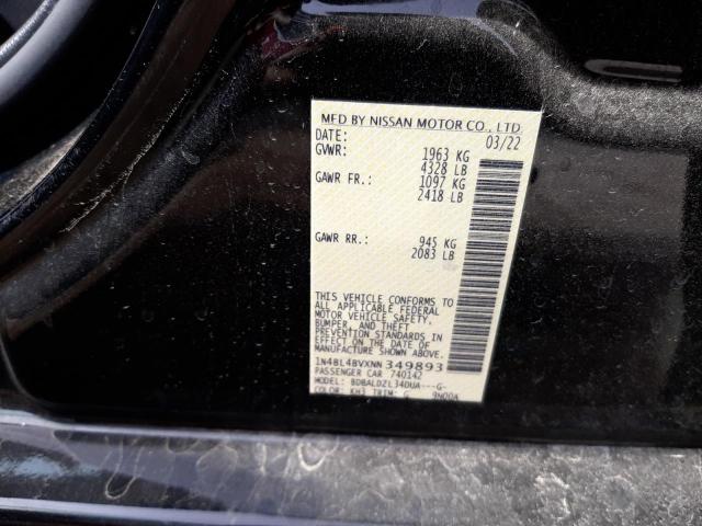 1N4BL4BVXNN349893 Nissan ALTIMA S