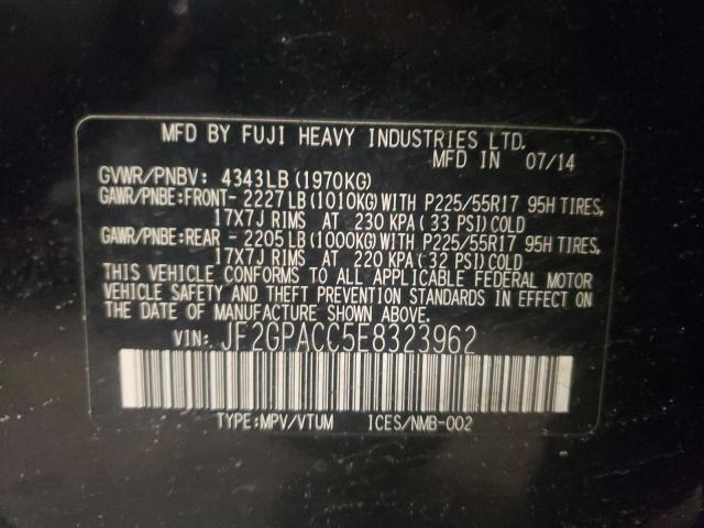 JF2GPACC5E8323962 Subaru Xv Crosstrek 2.0 Premium