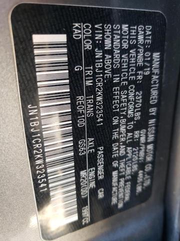 JN1BJ1CR2KW323541 Nissan Rogue Sport S