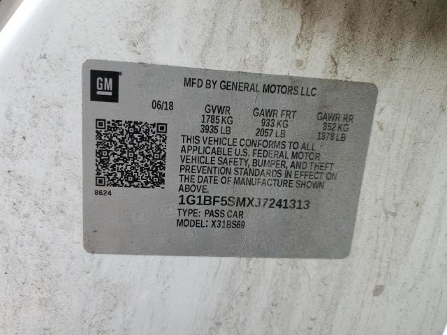 2018 CHEVROLET CRUZE PREM - 1G1BF5SMXJ7241313