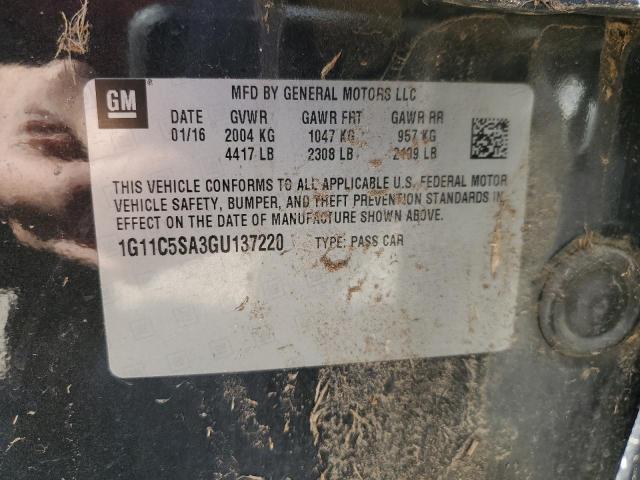 2016 CHEVROLET MALIBU LIM - 1G11C5SA3GU137220