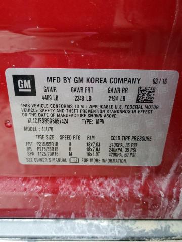 2016 BUICK ENCORE - KL4CJESB5GB657424