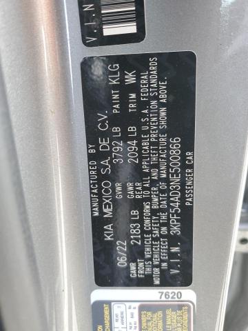 3KPF54AD3NE500866 KIA Forte Gt Line