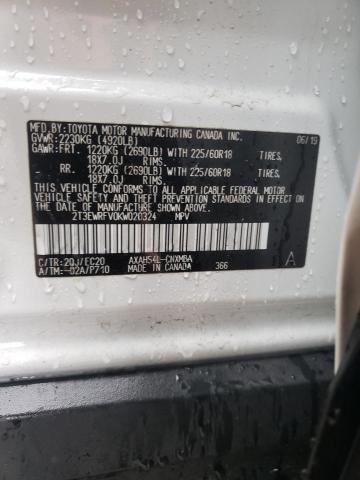 2019 TOYOTA RAV4 XSE - 2T3EWRFV0KW020324