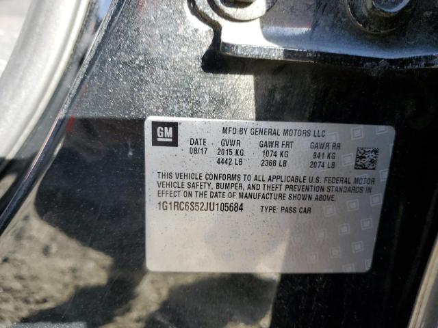 2018 CHEVROLET VOLT LT - 1G1RC6S52JU105684
