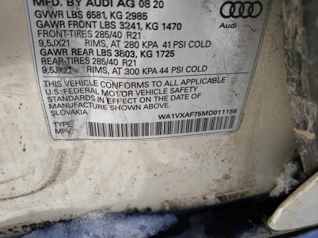 2021 AUDI Q7 PRESTIG - WA1VXAF75MD011158