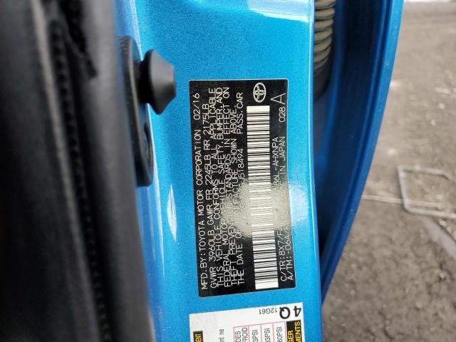 2016 TOYOTA SCION IM - JTNKARJE3GJ518494