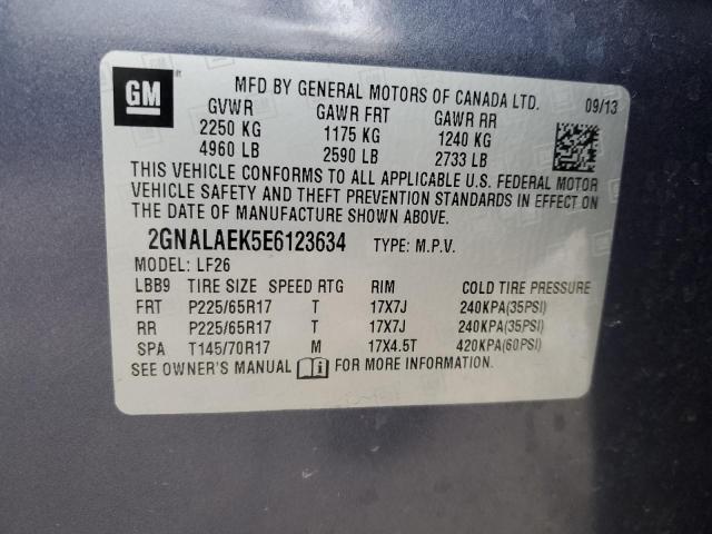 2GNALAEK5E6123634 Chevrolet Equinox