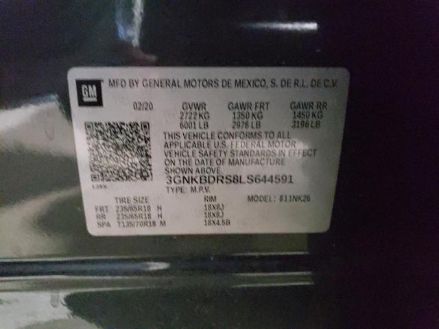 2020 CHEVROLET BLAZER 3LT - 3GNKBDRS8LS644591